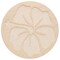 Welled Wood Surface, Circle With Hibiscus Shaped, 10" X 10", For Wooden Trays, Crafts And Decorations, Welled Center For Resin Design Or Paint - Decoupage, Engraving, Wood Burning